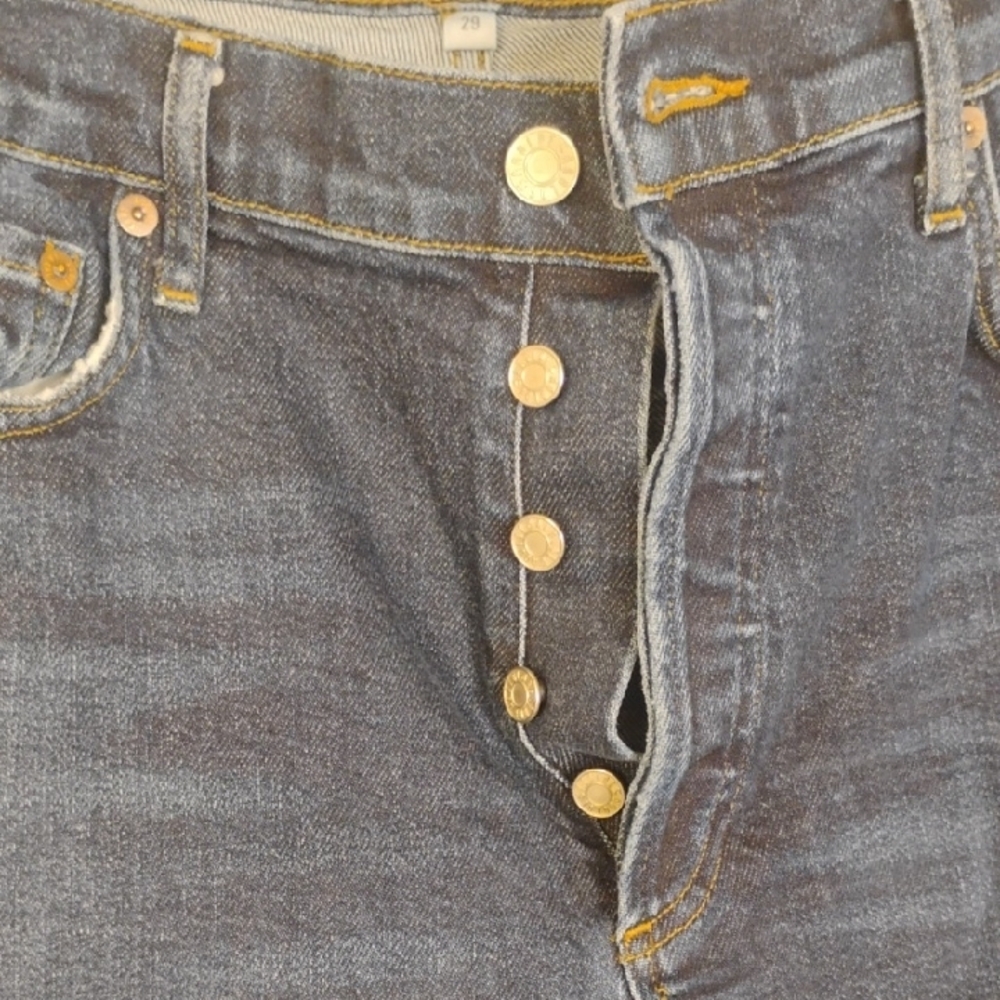 Agolde Indigo Denim Jeans Size 29 - Picture 3 of 4